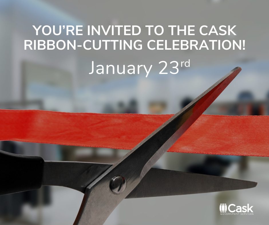 CASK ribbon cutting celebration invite